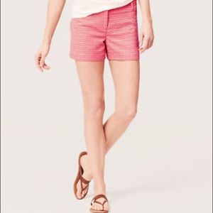 NWOT LOFT Coral Tweed Shorts